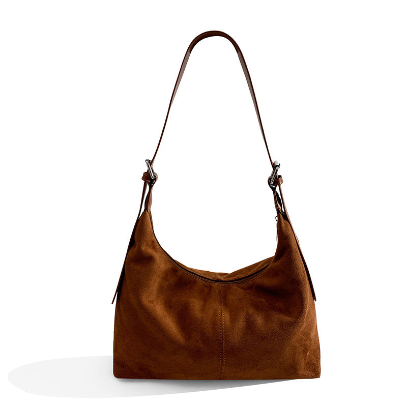 Vintage Suede Commuter Large Capacity Totes Women's Shoulder Bag