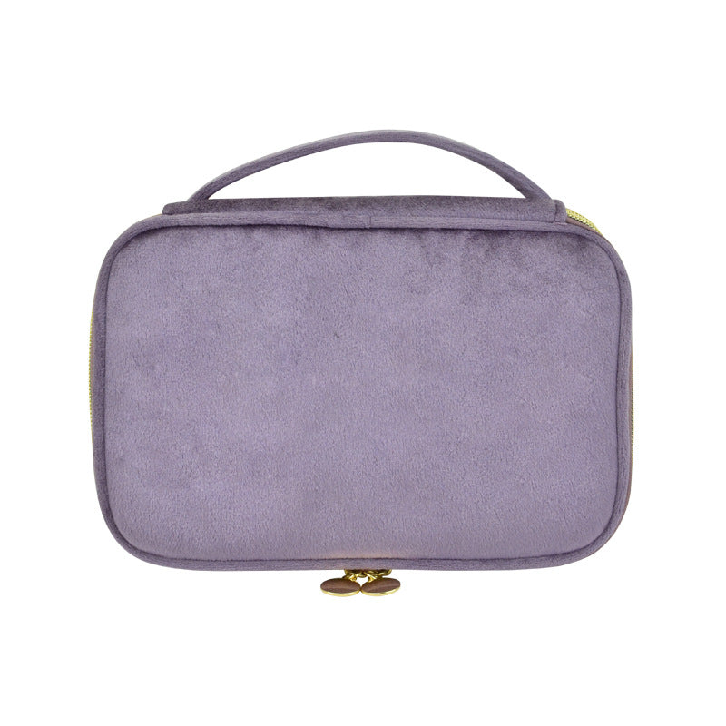 Veet Cloth Cover Design Large Capacity Portable Makeup Bag