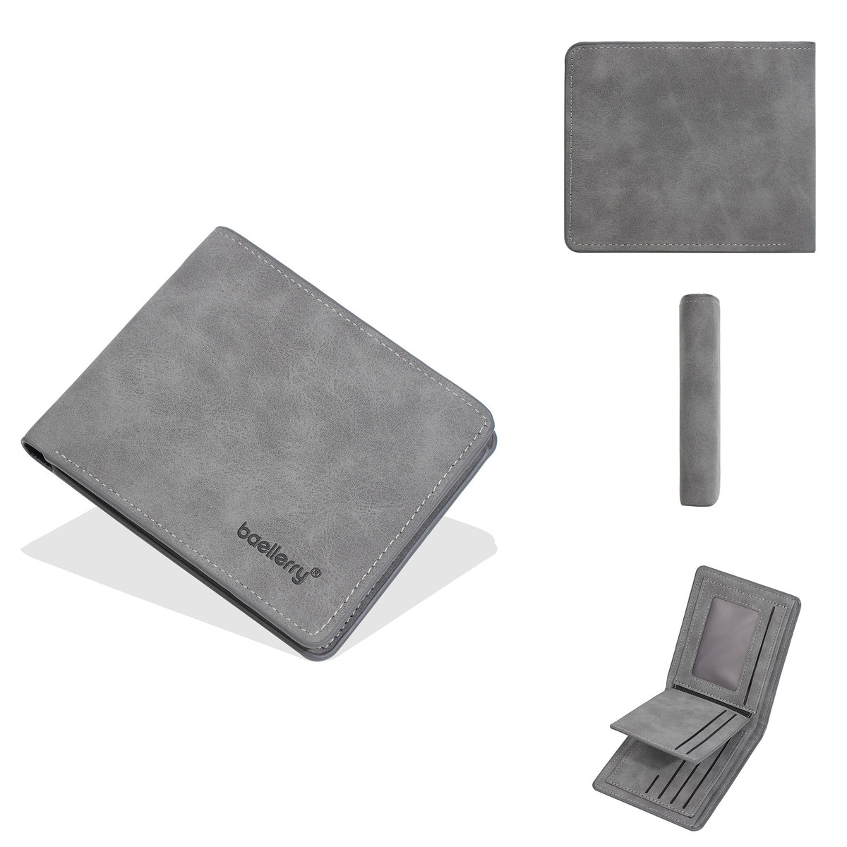 Men's Short Retro Multiple Slots Minimalist Thin High-grade Business Men's Wallet