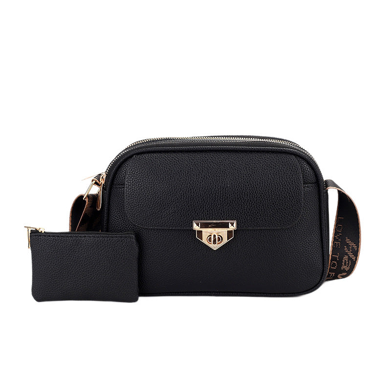 Women's Two-piece Soft Surface Classic Style High-grade Bags
