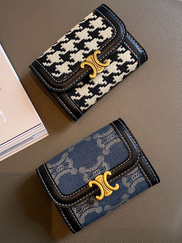 Female And Multiple Slots Exquisite Large Capacity Card Holder