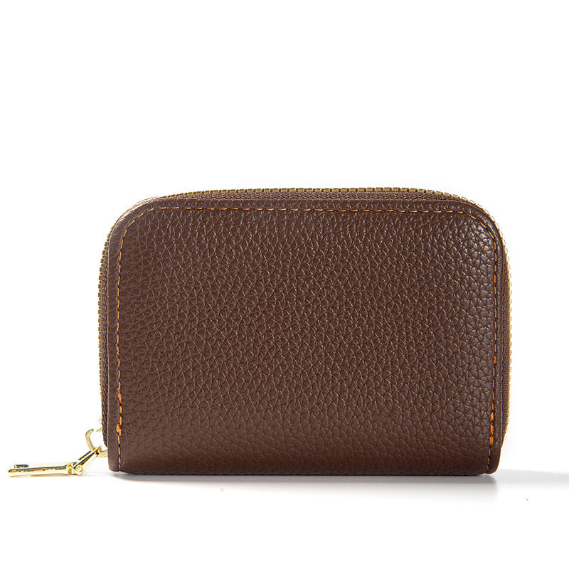 Attractive Swiping Expanding Multiple Slots Zipper Purses