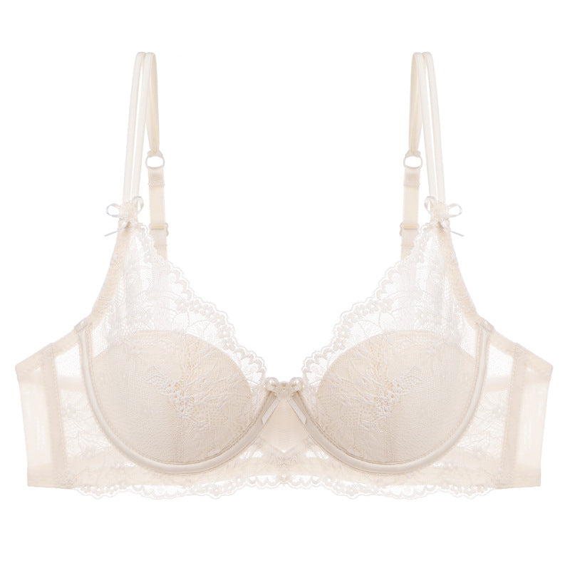 Sexy Thin Pure Desire Bow Lace Big Bras