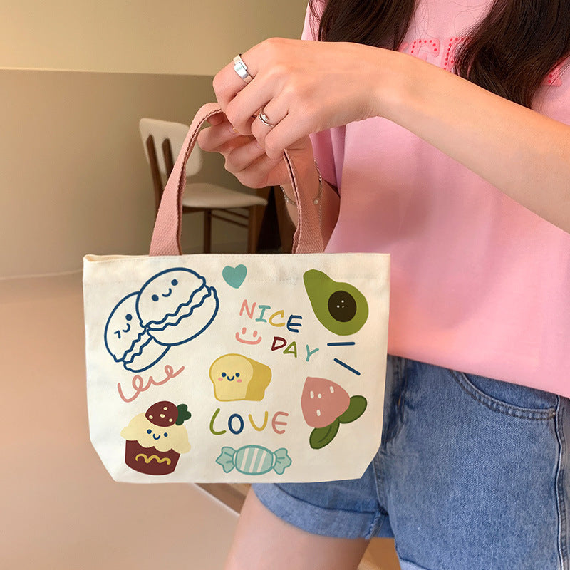 Women's Canvas Cartoon Cabs Korean Style Bags