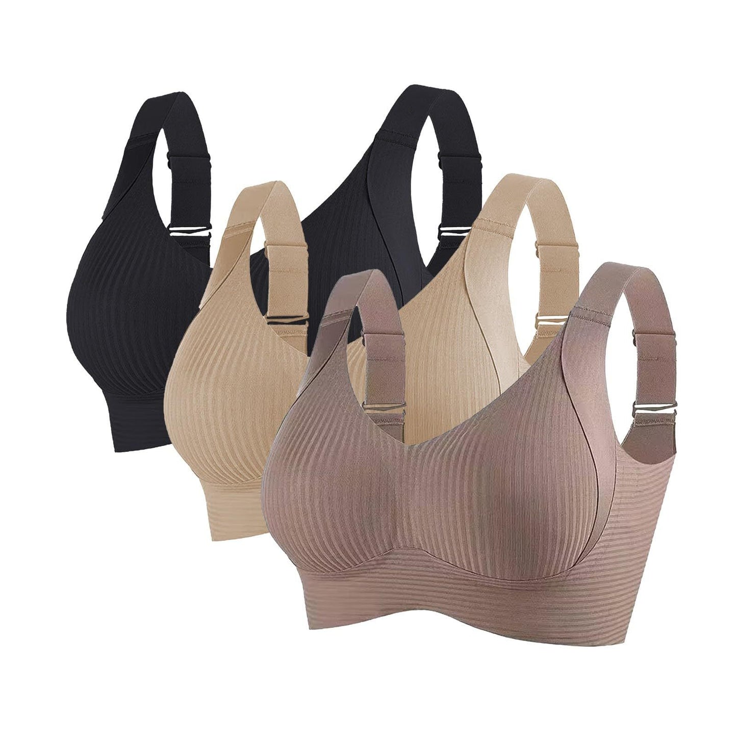Women's European Code Combination Xi Traceless Underwear Everyday Bras
