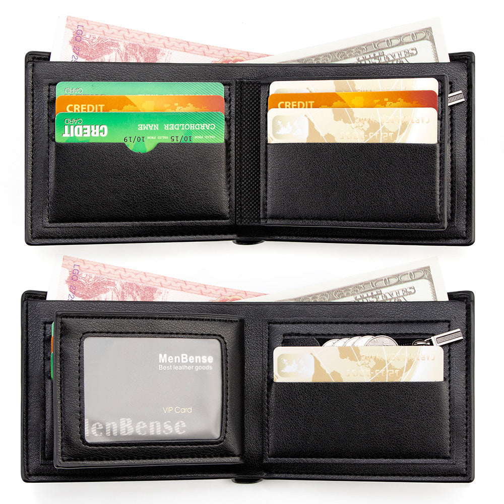 Men's High-grade Business Multiple Slots Hinge Pocket Men's Wallets