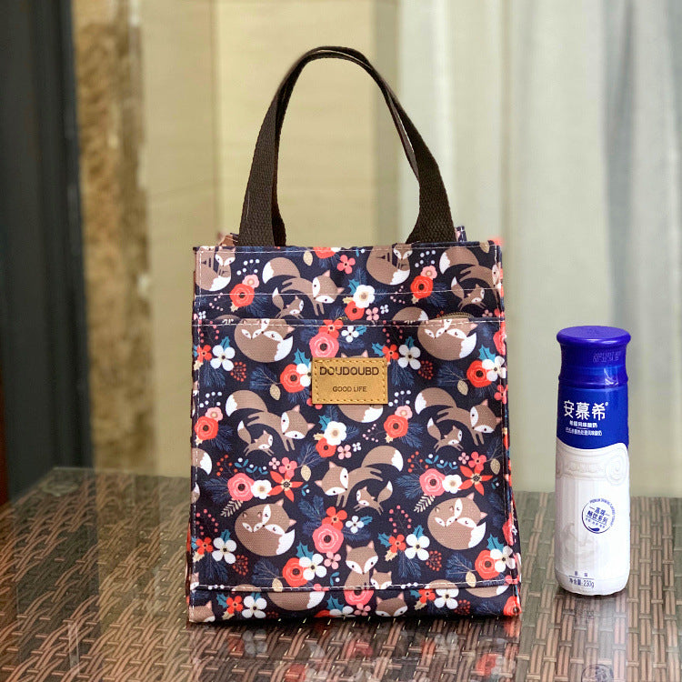 Running Volume Korean Style Waterproof Lunch Box Portable Handbags
