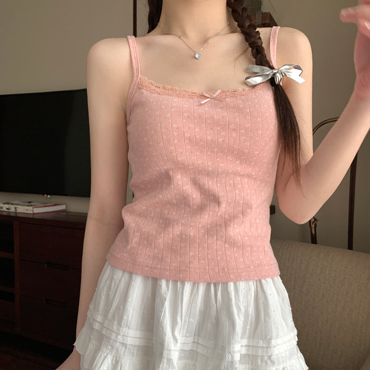Women's Jacquard Short Outerwear Camisole Summer Hot Outer Tanks Camis