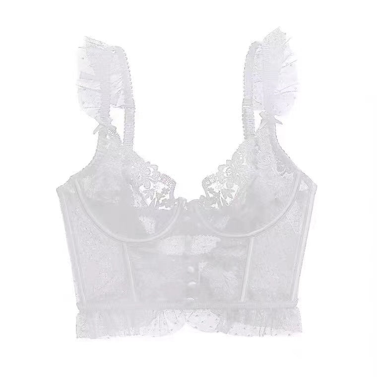 Match Thin Lace Sexy French Strap Bras