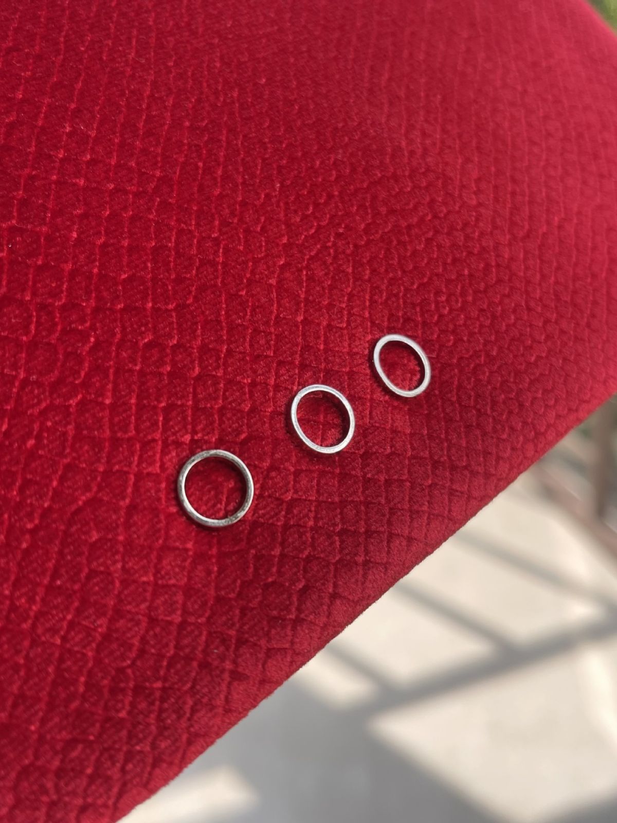 Red Silk Satin Portable Storage Multifunctional Cosmetic Bags