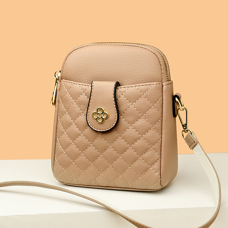 Simple Four Mini Rhombus Exquisite Fashion Phone Bags