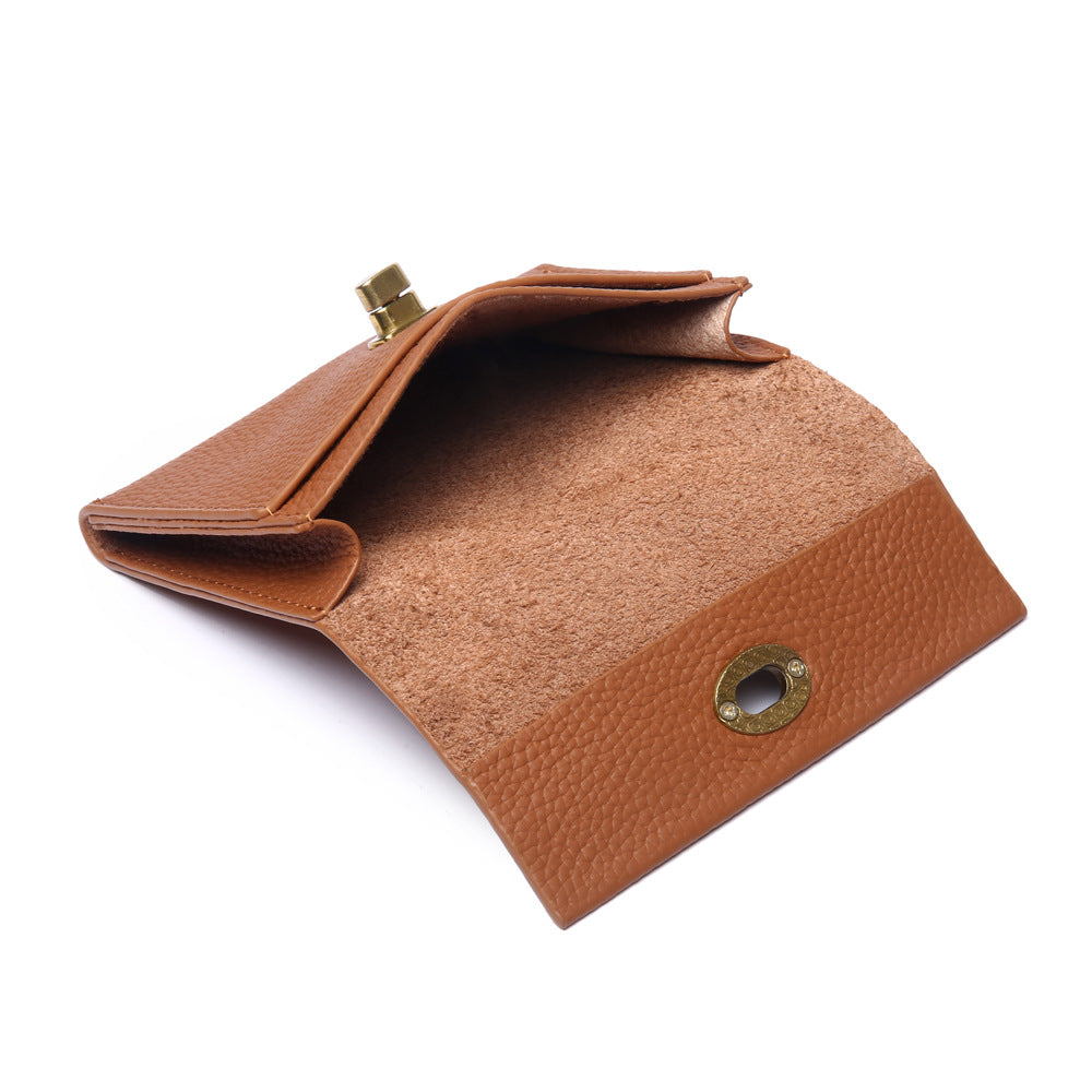 Stylish Leather Retro Multifunctional Soft Korean Card Holder