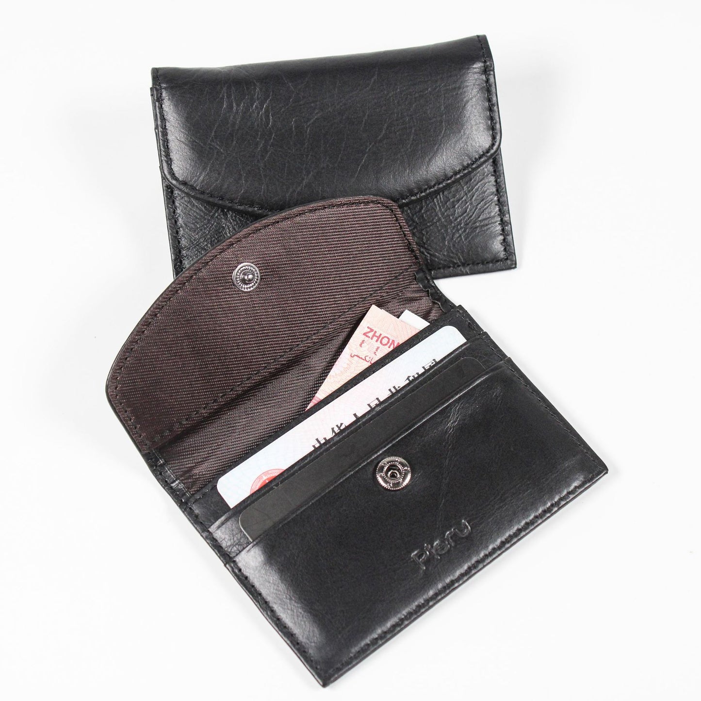 First Layer Cowhide Change Multiple Slots Card Holder