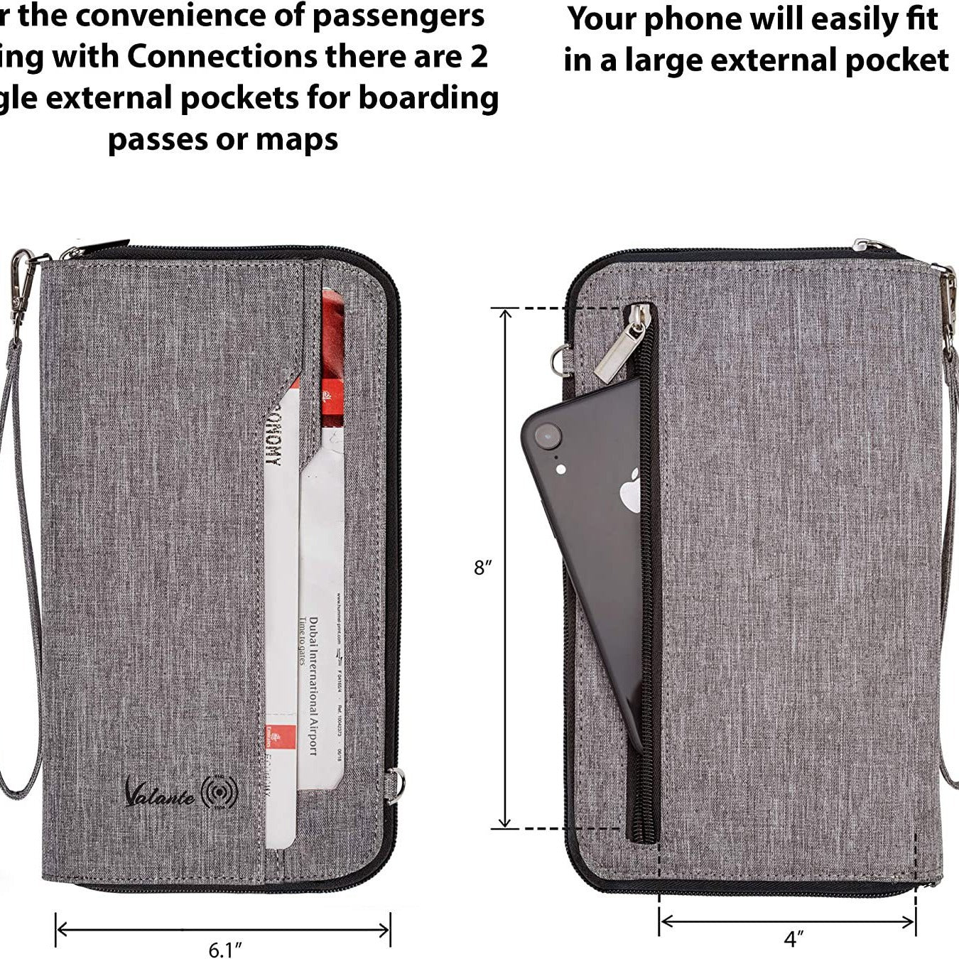 Fashion Storage Ticket Clip Clutch Passport Card Holder