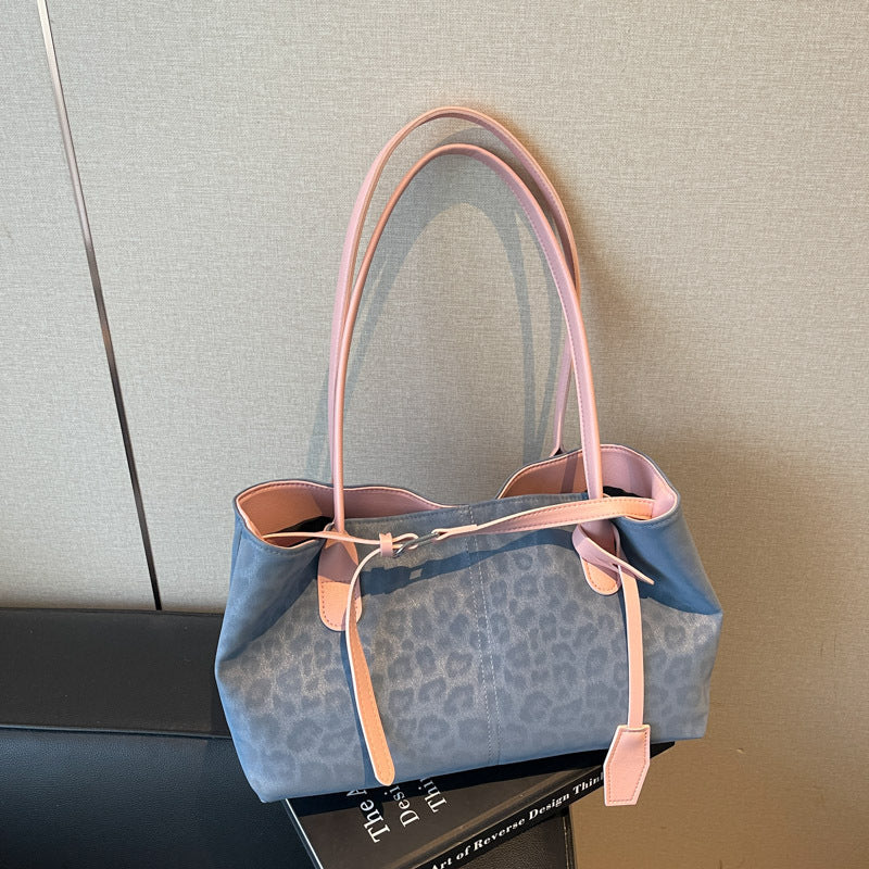 Capacity Leopard Print Beautiful Fashion Retro Simple Bags