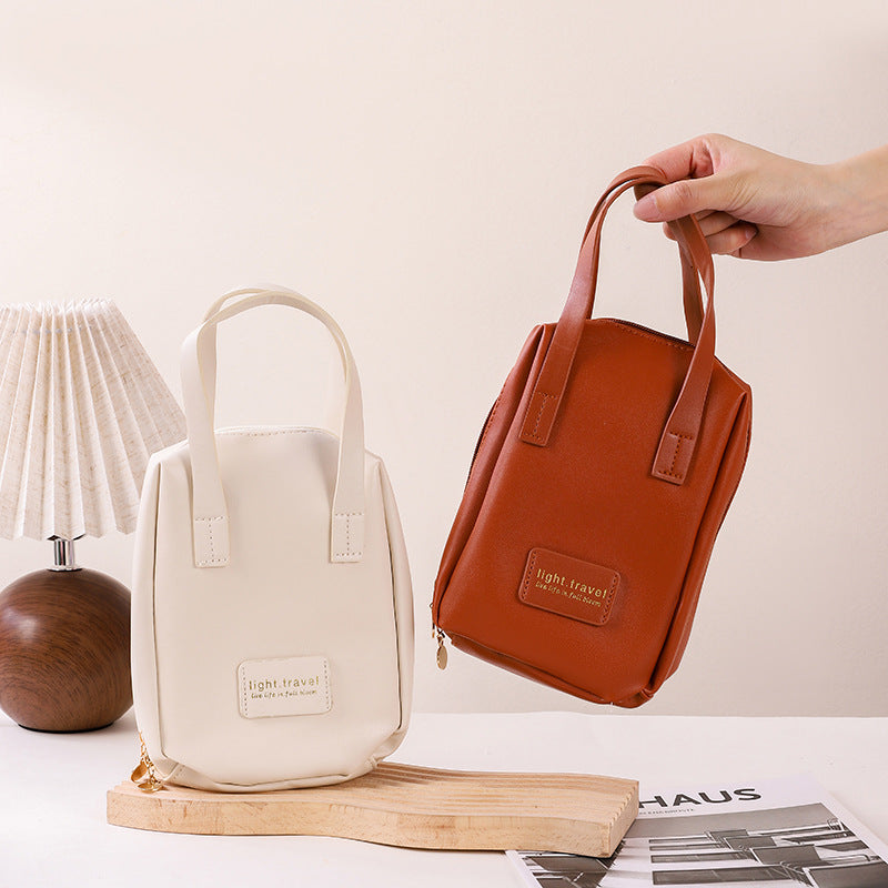 Retro Large Capacity Good-looking Double Zipper Cosmetic Bags