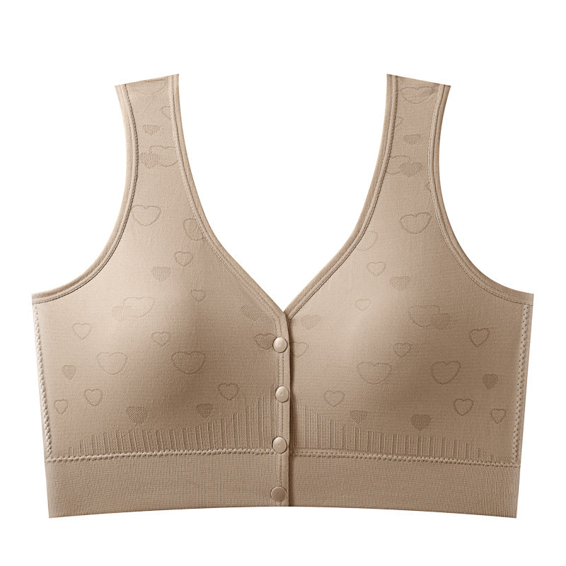 Women's Buckle Gather Comfortably Large Beauty Back Collection Supernumerary Bras