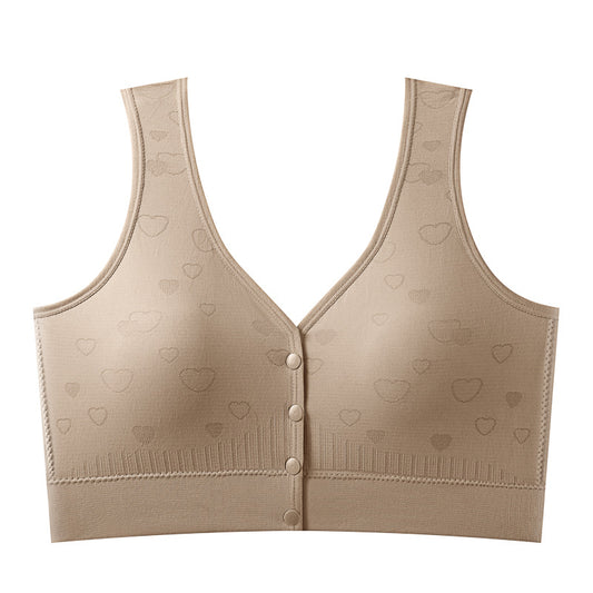 Women's Buckle Gather Comfortably Large Beauty Back Collection Supernumerary Bras