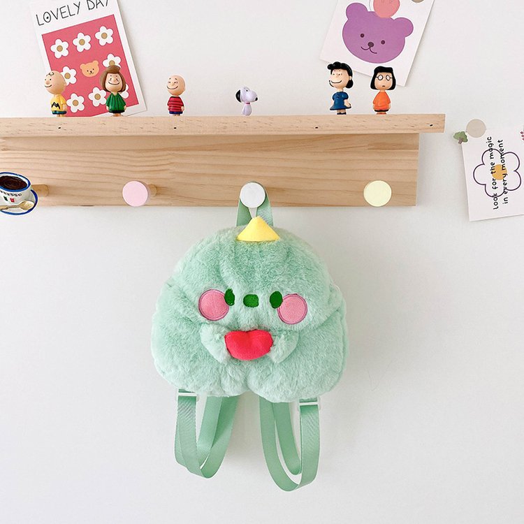 Children's Style Furry Girlish Cartoon Cute Doll Backpacks