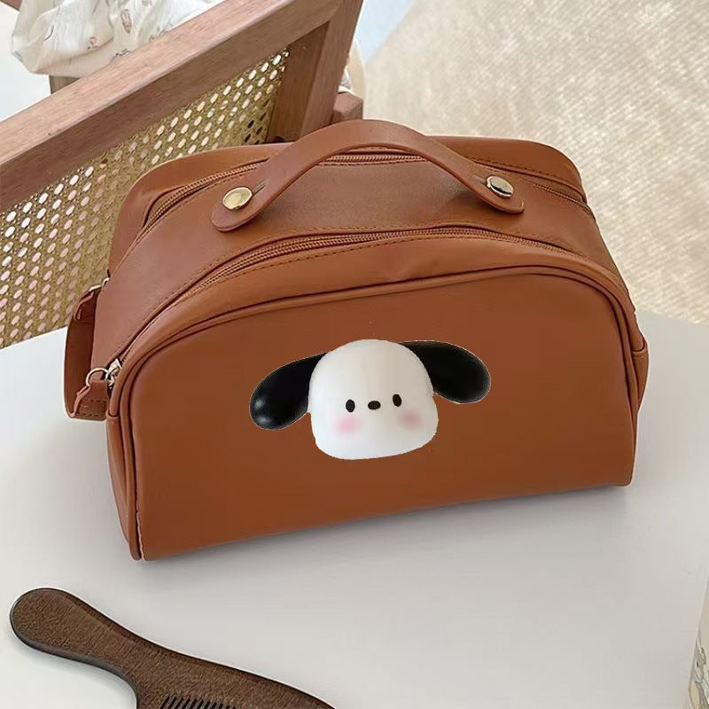 Upgraded Advanced Double Zipper Large Capacity Three-dimensional Cosmetic Bags