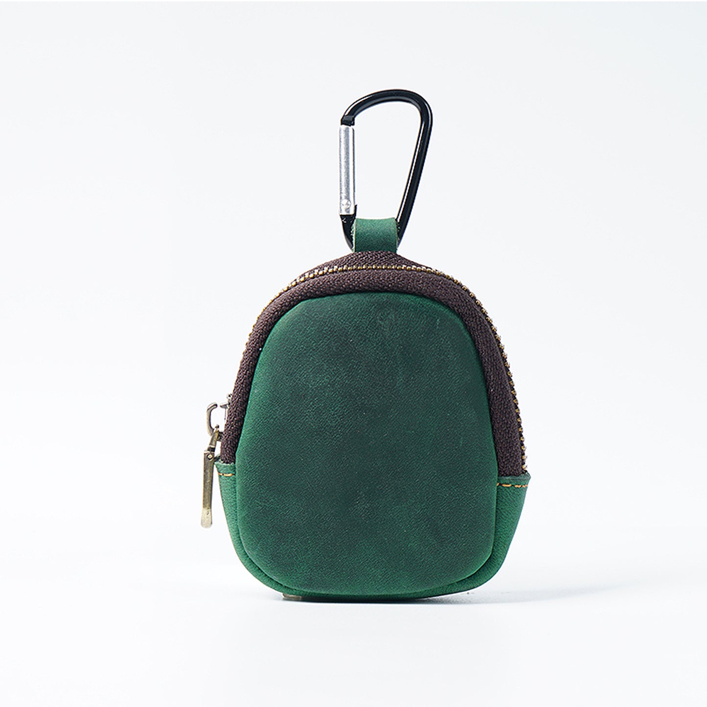 Pretty Style Green Cowhide Zipper Shell Coin Purses