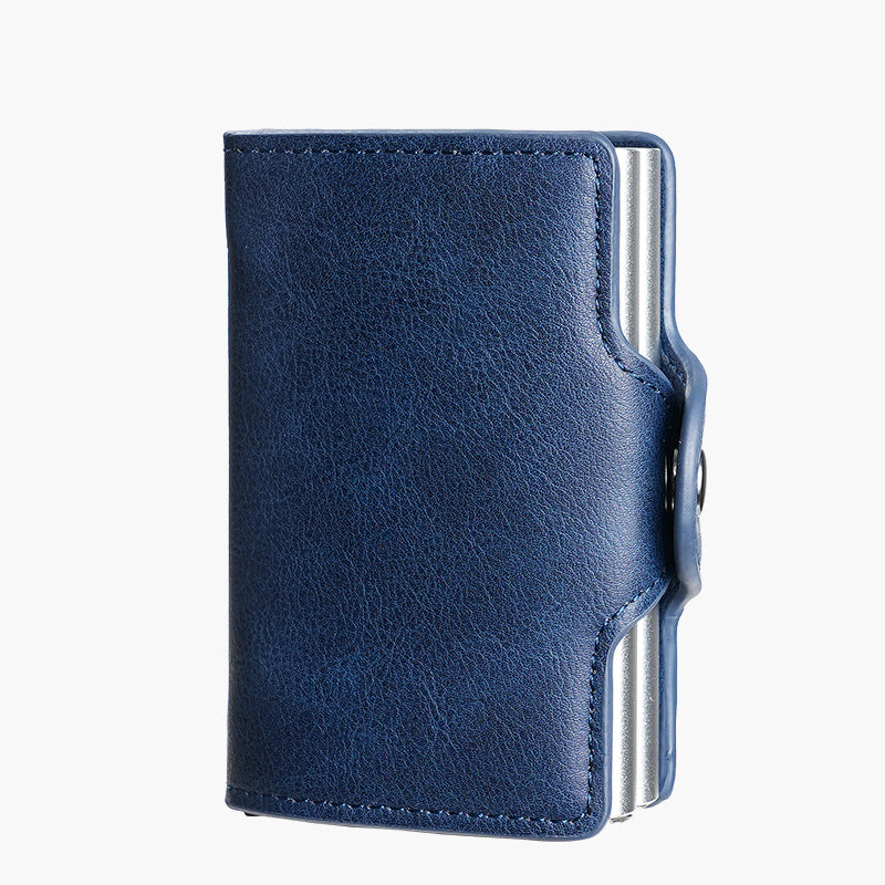 Slots Antimagnetic Man Pair Aluminum Box Men's Wallets
