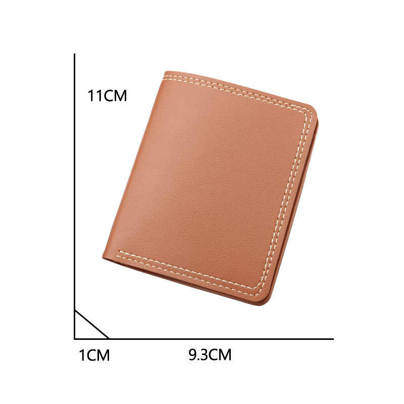 Men's Vertical Short Simple Can Hold Driving License Mini Men's Wallets