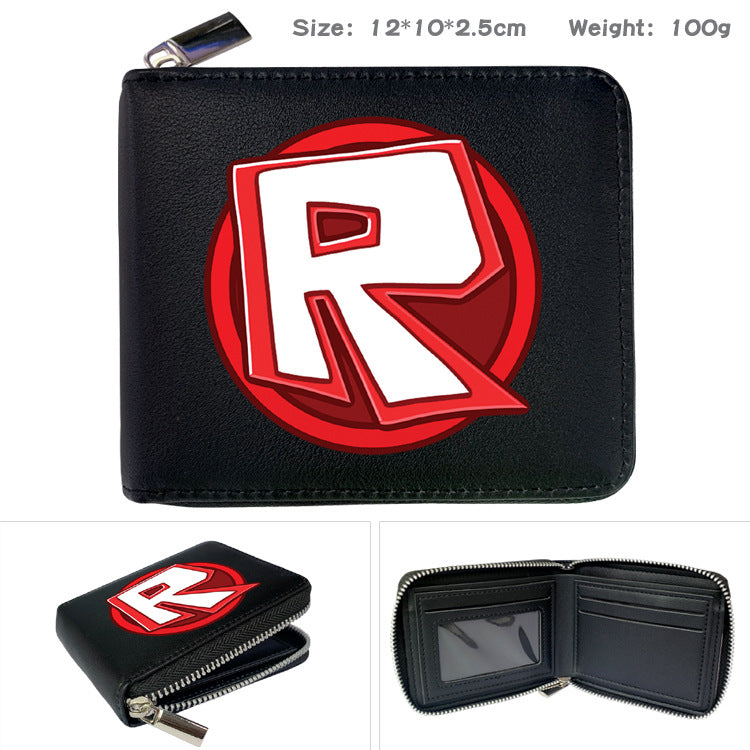 Virtual World Peripheral Zipper Game Fold Men's Wallets