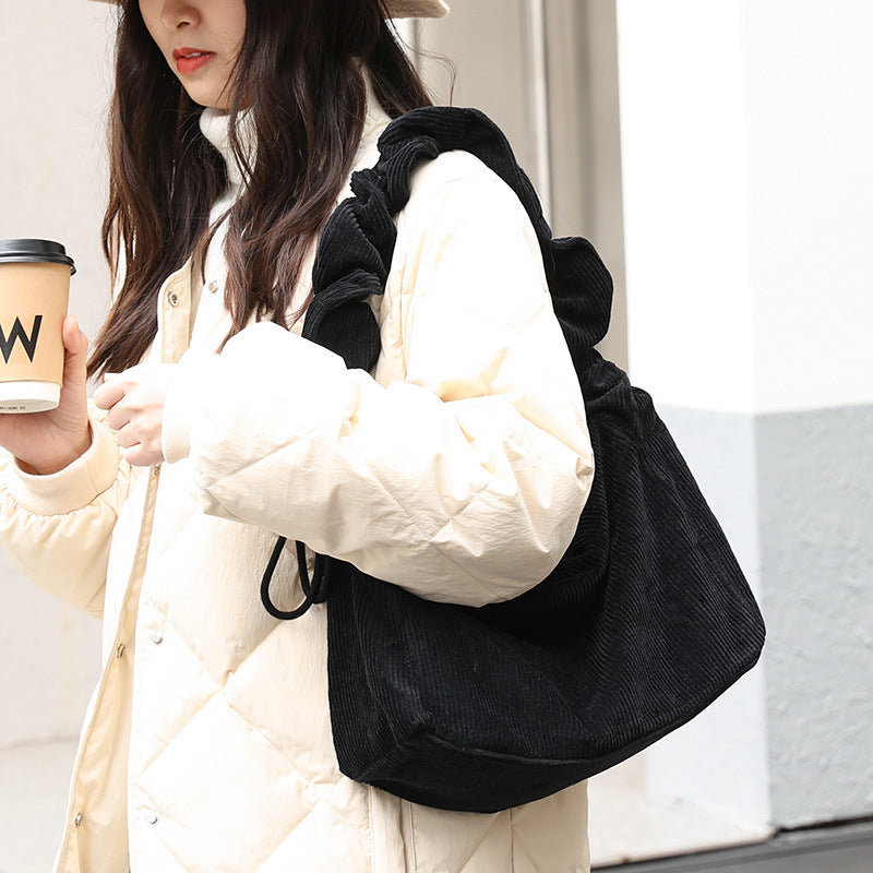 Women's Leisure Artistic Canvas Retro Corduroy Fashion Crossbody Bags