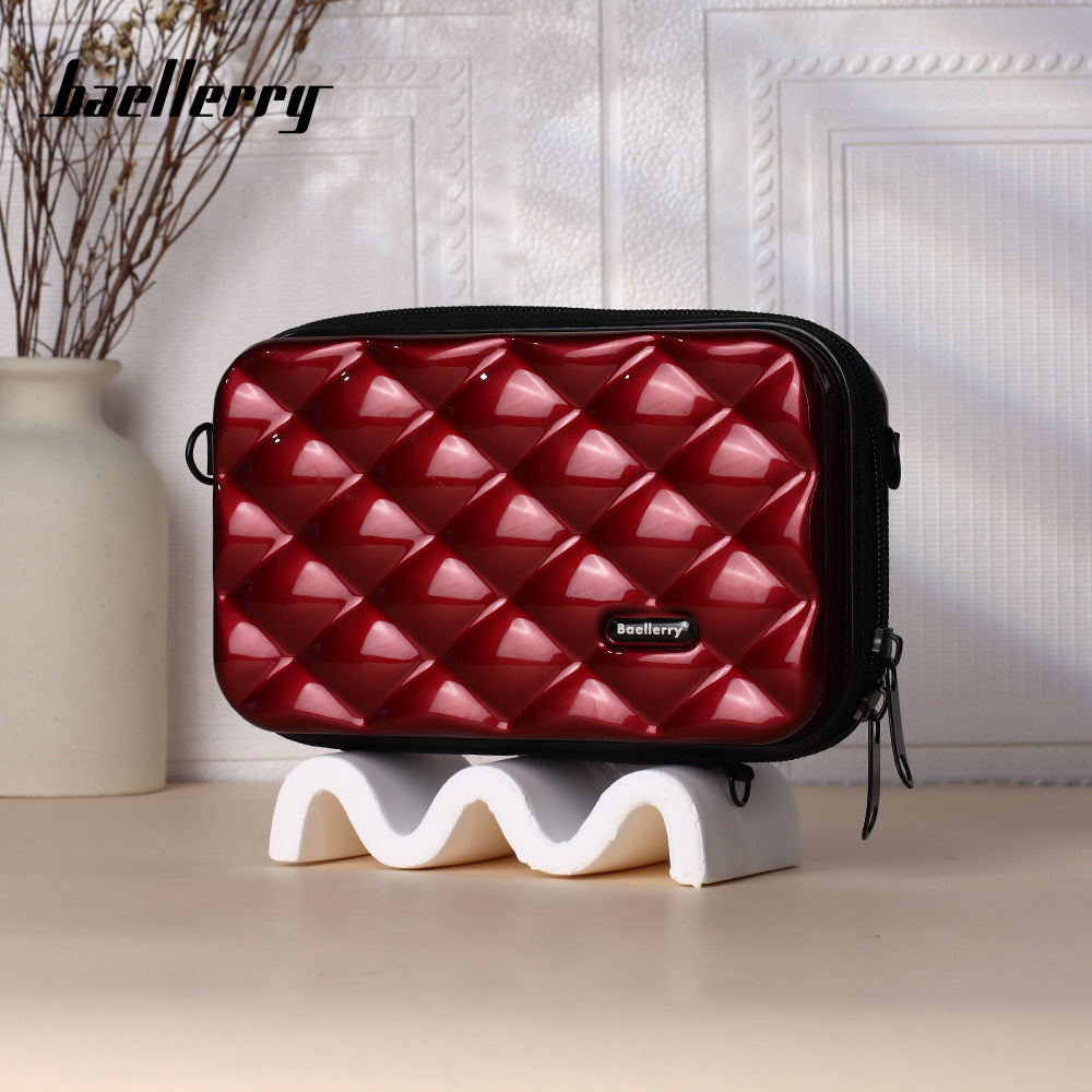 Beautiful Women's Suitcase Hard Shell Storage Cosmetic Bags