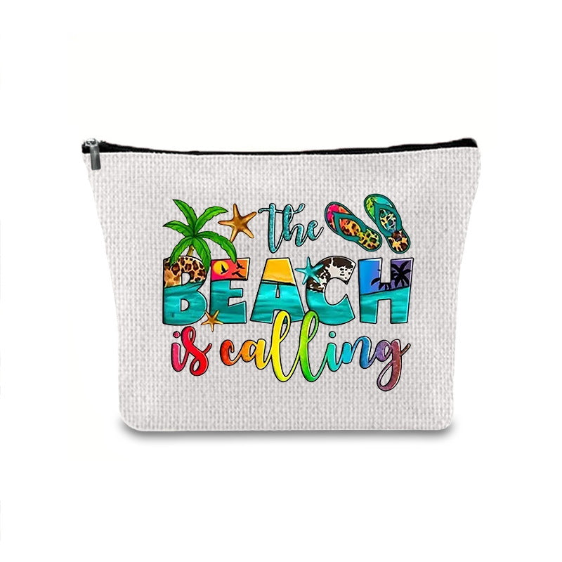 Printing Buggy Large Capacity Simple Zipper Makeup Bag