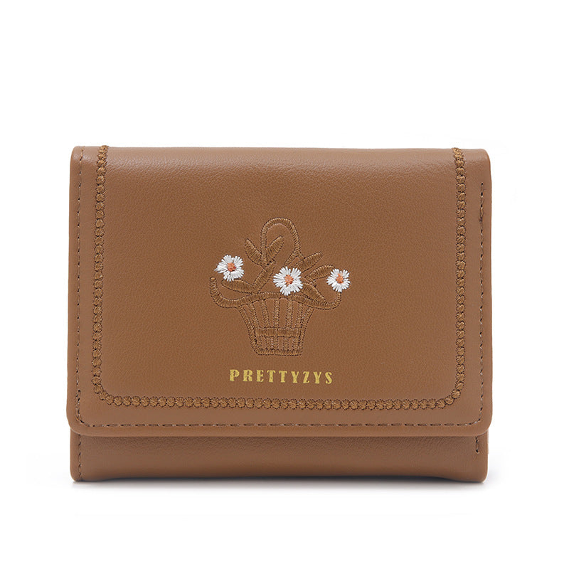 Pretty Women's Short Printed Iron Frame Ladies Wallet