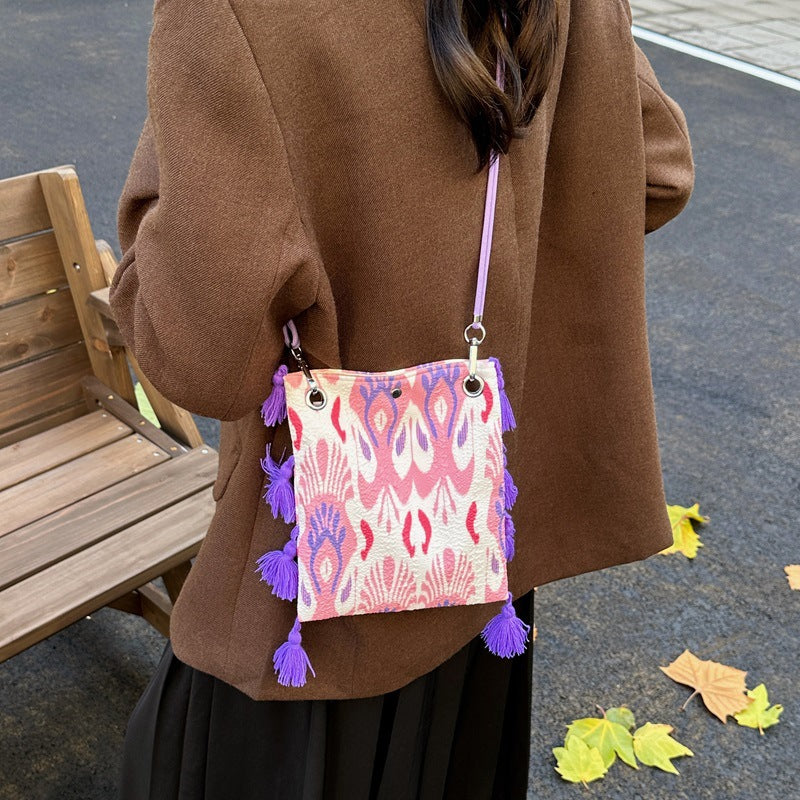 Aides Pattern Mobile Element Personality Art Ethnic Women's Messenger Bag