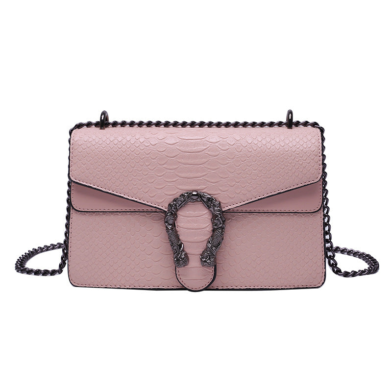 Fashion Women's Snake Pattern Underarm Chain Women's Messenger Bag