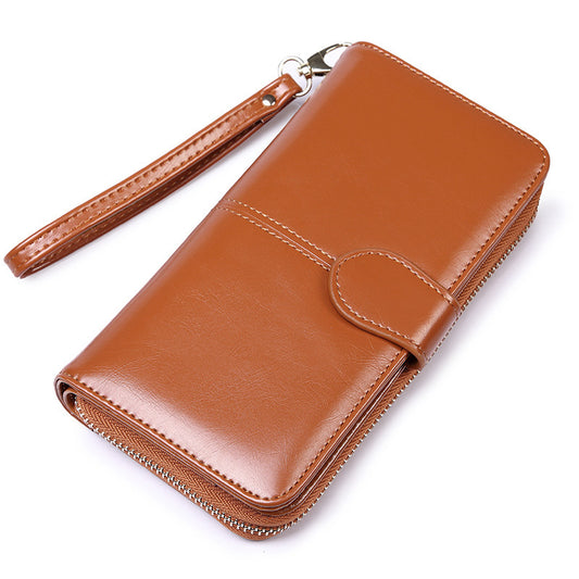 Women's Zipper Hasp Large Capacity Multiple Slots Card Holder