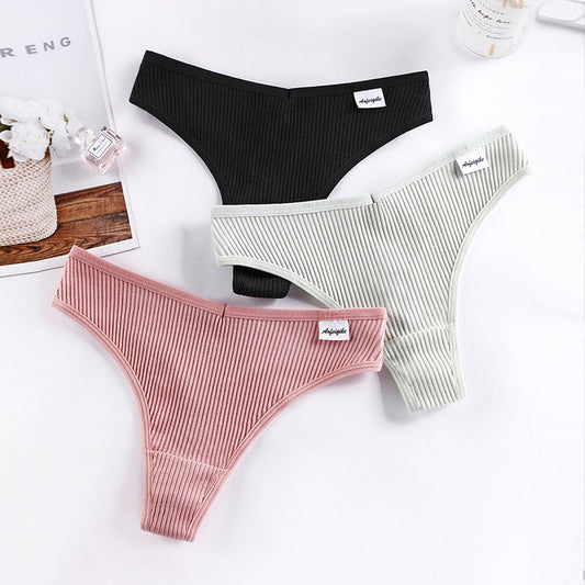 Women's Sexy Low Waist Seamless Underwear Pure Panties