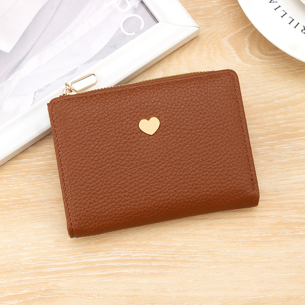 Women's Short Love Cute Lychee Pattern 2 Coin Purses