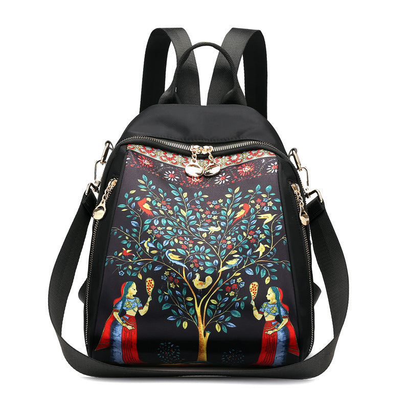 Women's Printing Stylish Oxford Cloth Fashion High Backpacks