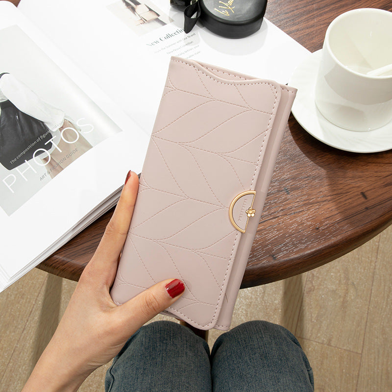 Charming Women's Long Design Fresh Clutch Coin Purses