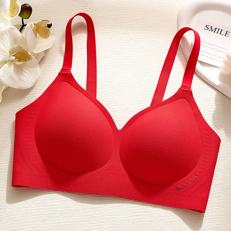 Women's Thick Integrated Fixed Cup Seamless Underwear Small Everyday Bras