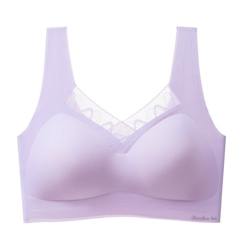 Back Breasts Contracting Wireless Latex Vest Everyday Bras