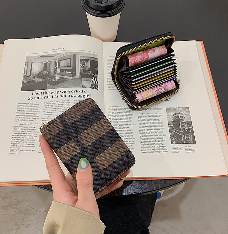 Women's Printed Expanding Multiple Slots Driving Men's Wallets