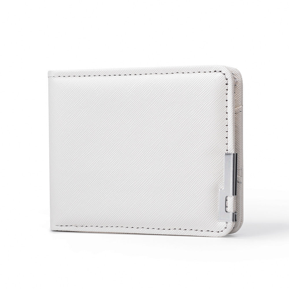 Men's High-grade Short College Thin Green Multi Men's Wallet