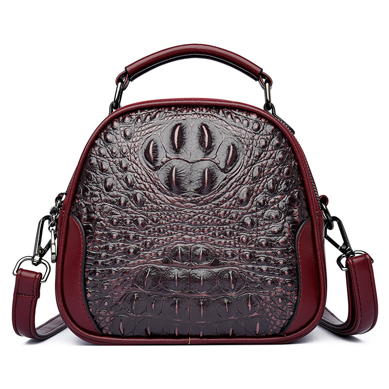 Women's Trendy Crocodile Pattern Simple Stylish Large Women's Shoulder Bag