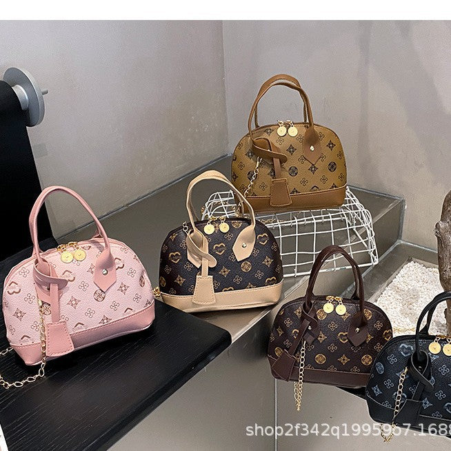 Women's Monica High Sense Hand-held Presbyopic Color Contrasting Shells Affordable Luxury Women's Shoulder Bag