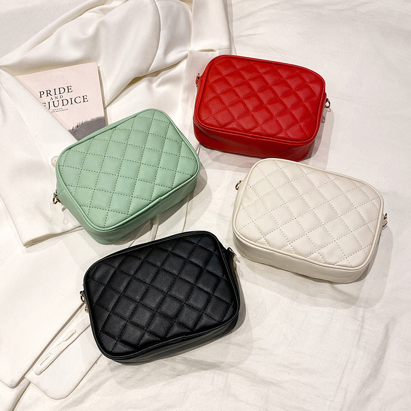 Innovative Women's Trend Chain Diamond Plaid Women's Messenger Bag