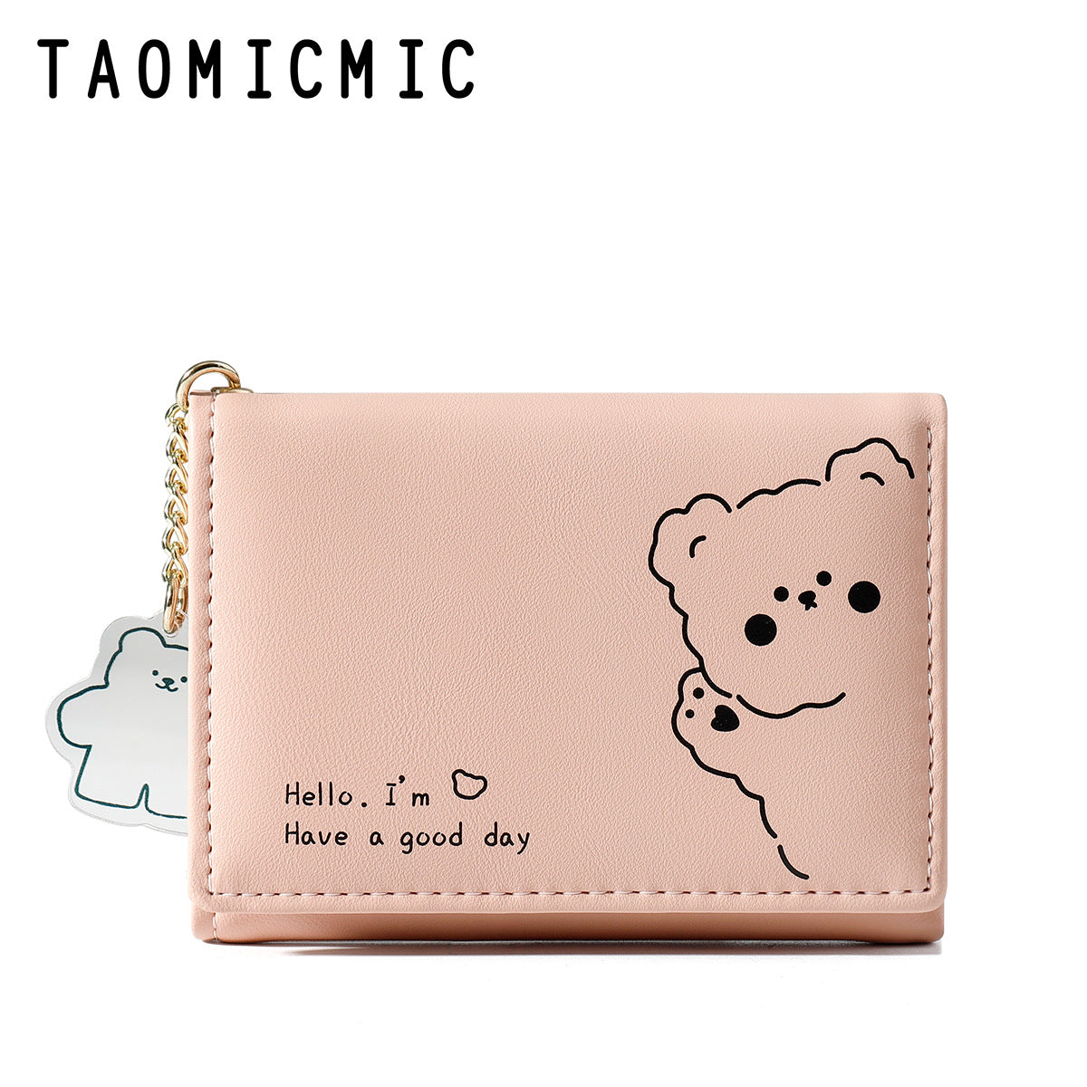Women's Fashion Cute Large Capacity Three Fold Ladies Wallets