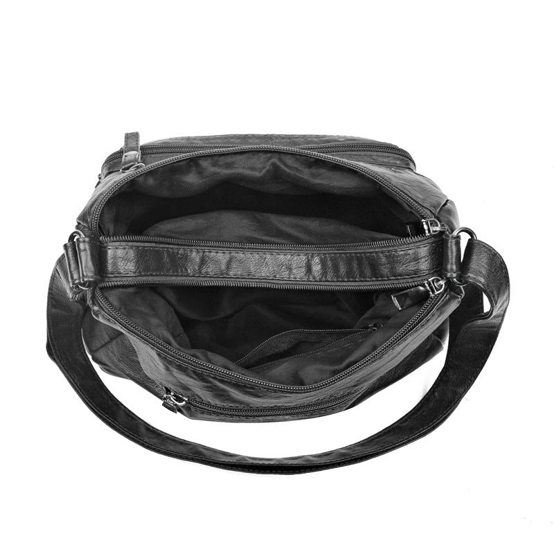 Soft Leather Textured Female Simple Temperamental Mother Women's Shoulder Bag