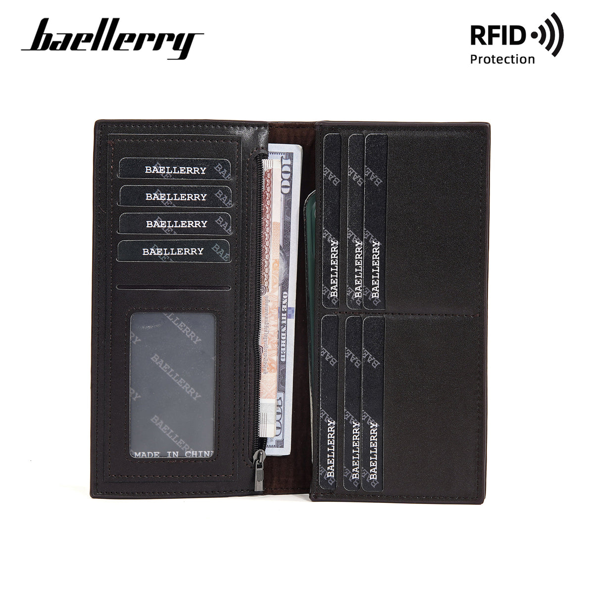Men's Business Retro Multi Slots Thin Section Men's Wallet
