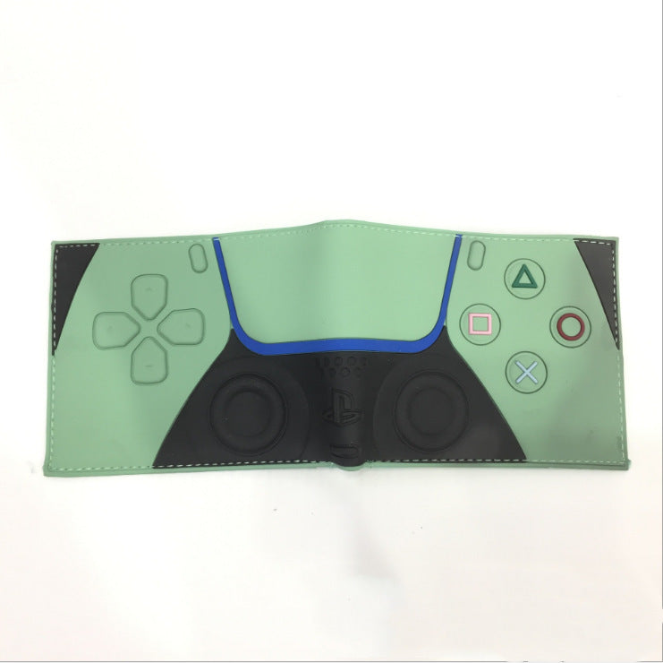 Men's Unique Cool Short Gray Bifold Coin Purses